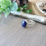 Lapis Ring, Smooth, Oval