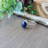 Lapis Ring, Smooth, Oval