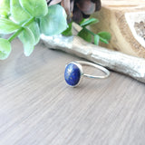 Lapis Ring, Smooth, Oval