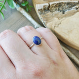 Lapis Ring, Smooth, Oval