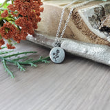 Flower Necklace, Sterling Silver