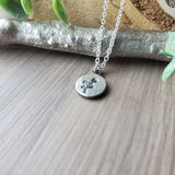 Flower Necklace, Sterling Silver
