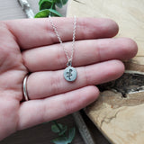 Flower Necklace, Sterling Silver