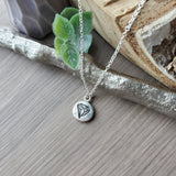 Stamped Diamond Necklace