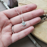 Stamped Diamond Necklace