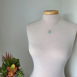 Amazonite Necklace, Faceted, Doublet