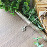 Pansy Necklace, Stamped