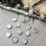 Grey Moonstone Ring, Flat, Hexagon