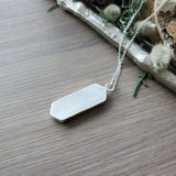 Sunstone Iolite Necklace, Long Hexagon