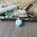 Larimar Necklace, Hexagon