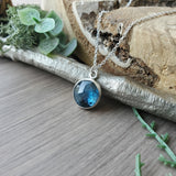 Round Moss Kyanite Necklace