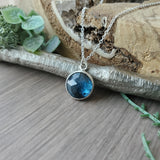 Round Moss Kyanite Necklace