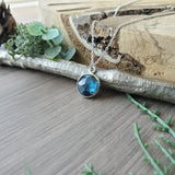 Round Moss Kyanite Necklace