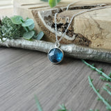 Round Moss Kyanite Necklace