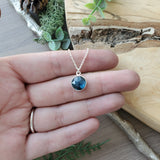 Round Moss Kyanite Necklace