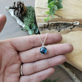 Round Moss Kyanite Necklace