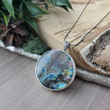Labradorite Necklace, Owl