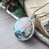 Labradorite Necklace, Owl