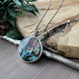 Labradorite Necklace, Owl