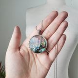 Labradorite Necklace, Owl