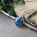 Labradorite Necklace, Mushroom