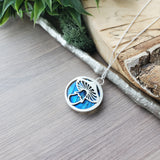 Labradorite Necklace, Mushroom