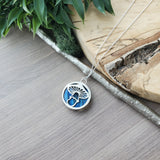 Labradorite Necklace, Mushroom