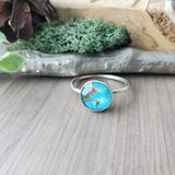Turquoise Ring, Round, Faceted