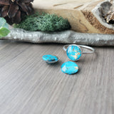 Turquoise Ring, Round, Faceted