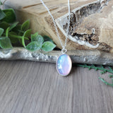 Opal Necklace, Faceted, Oval