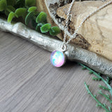 Pink Aura Opal Necklace