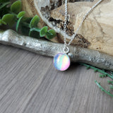 Pink Aura Opal Necklace