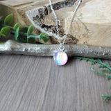 Pink Aura Opal Necklace