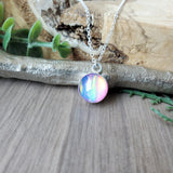 Pink Aura Opal Necklace