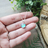 Pink Aura Opal Necklace