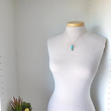 Turquoise Necklace, Long Hexagon