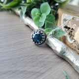 Round Moss Kyanite Necklace, Faceted