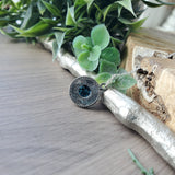 Round Moss Kyanite Necklace, Faceted