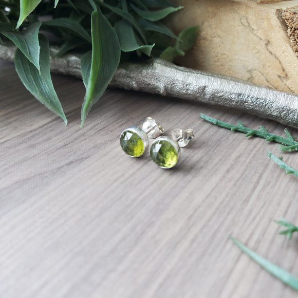 Vesuvianite Studs, Faceted