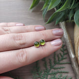 Vesuvianite Studs, Faceted