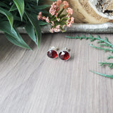 Garnet Studs
