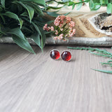 Garnet Studs