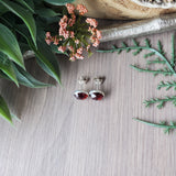 Garnet Studs