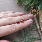 Garnet Studs