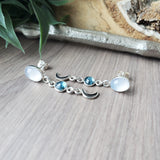 Moon Studs, Gemstones