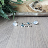 Moon Studs, Gemstones