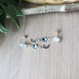 Moon Studs, Gemstones