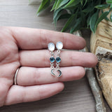 Moon Studs, Gemstones