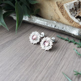 Pink Garnet Earrings