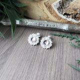 Pink Garnet Earrings